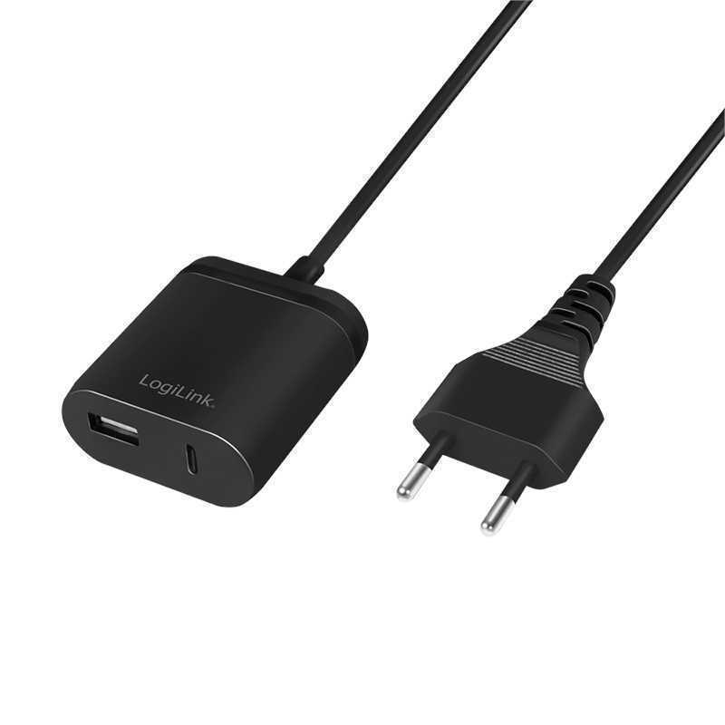 Logilink Usb-Adapter,1,5 M Kabel, 1x Usb-A & 1x Usb-C, 12 W