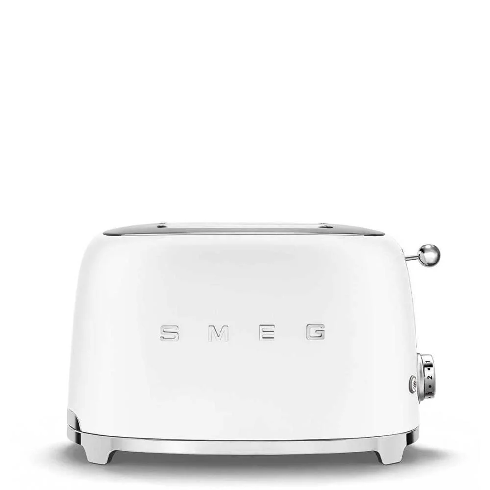 Smeg Toaster 2x2 50? Style Matt White Tsf01whmeu