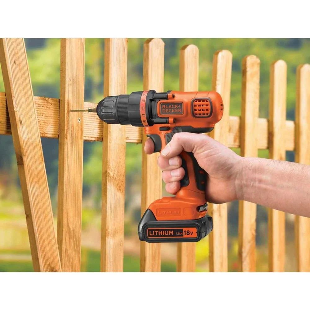 BLACK & DECKER BDCDD18N-XJ BROCA 650 RPM PRETO, L.