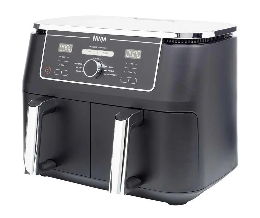 Ninja Af400eu Fryer Double 9.5 L Stand-Alone 2470 W Hot Air Fryer Black