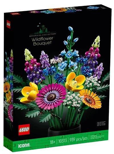 Lego Icons: Buquê de Flores Silvestres | Idades 18+ | 939 Peças | Item 10313