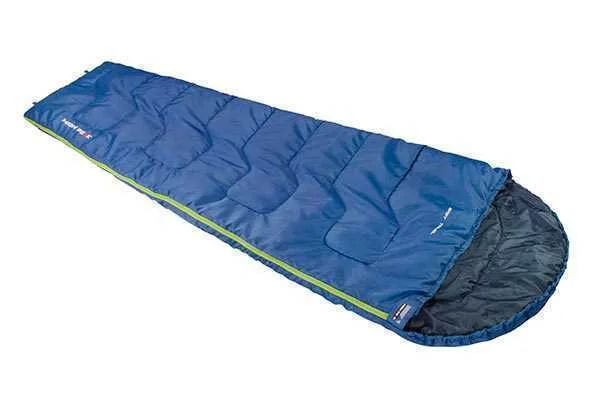 High Peak Easy Travel Semi-Rectangular Sleeping Bag Polyester Blue 20090