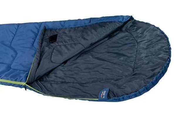 High Peak Easy Travel Semi-Rectangular Sleeping Bag Polyester Blue 20090