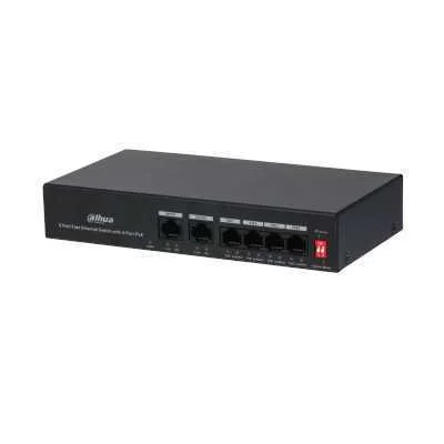 Net Switch 4port 4poe 100m/Pfs3006-4et-36 Dahua