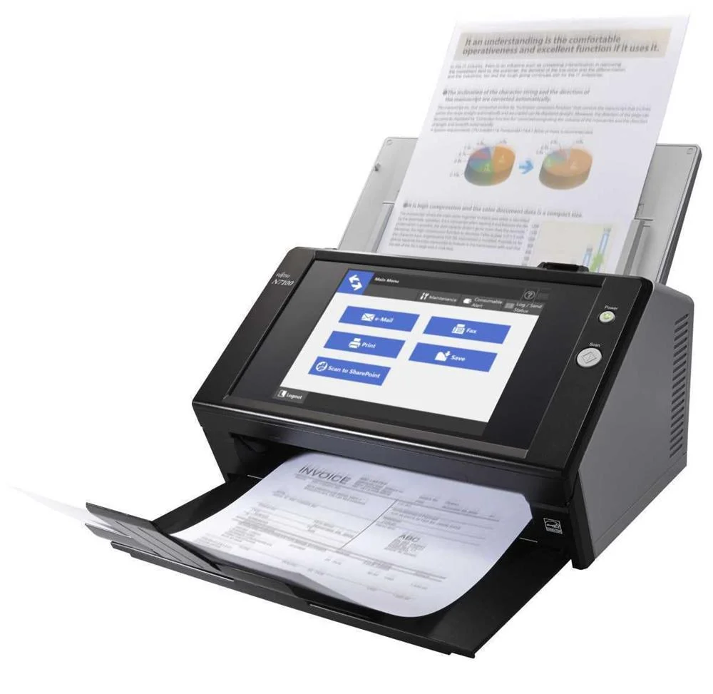 FUJITSU N7100E SCANNER ADF 600 X 600 DPI A4 PRETO