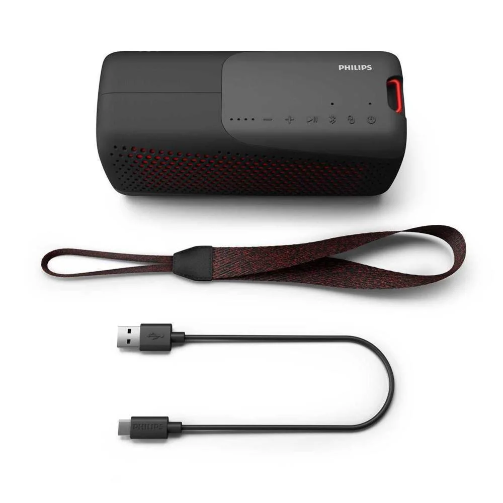 Philips Coluna Portatil Bluetooth 12h Aut. Preto