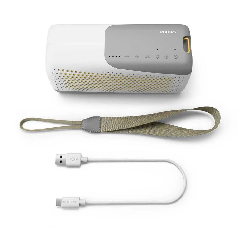 Philips Coluna Portatil Bluetooth 12h Aut. Branco