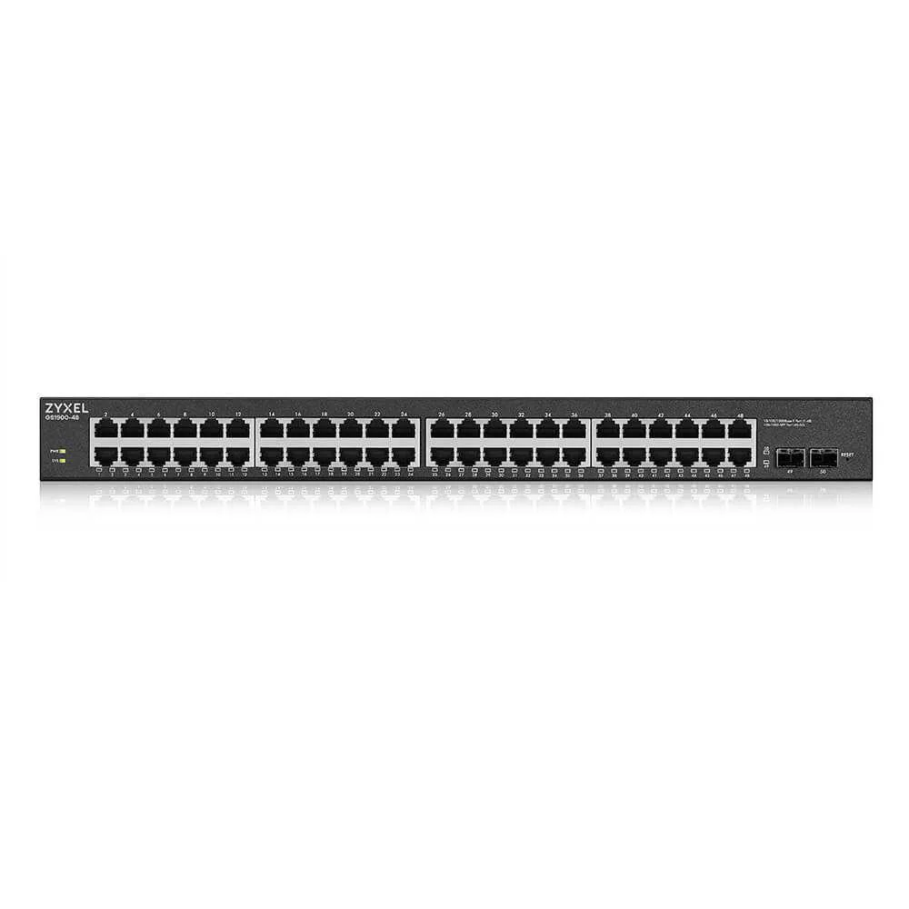 Switch de Rede Gs1900-48hpv2 Gerenciado L2 Gigabit Ethernet 10/100/1000 Poe Preto - Zyxel