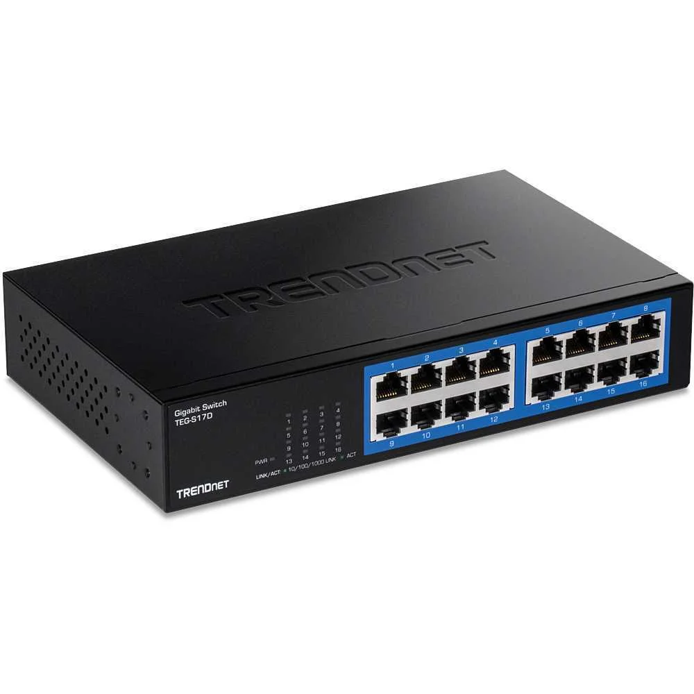Trendnet Switch 16 Port Gbit Desktop Switch /W Metal