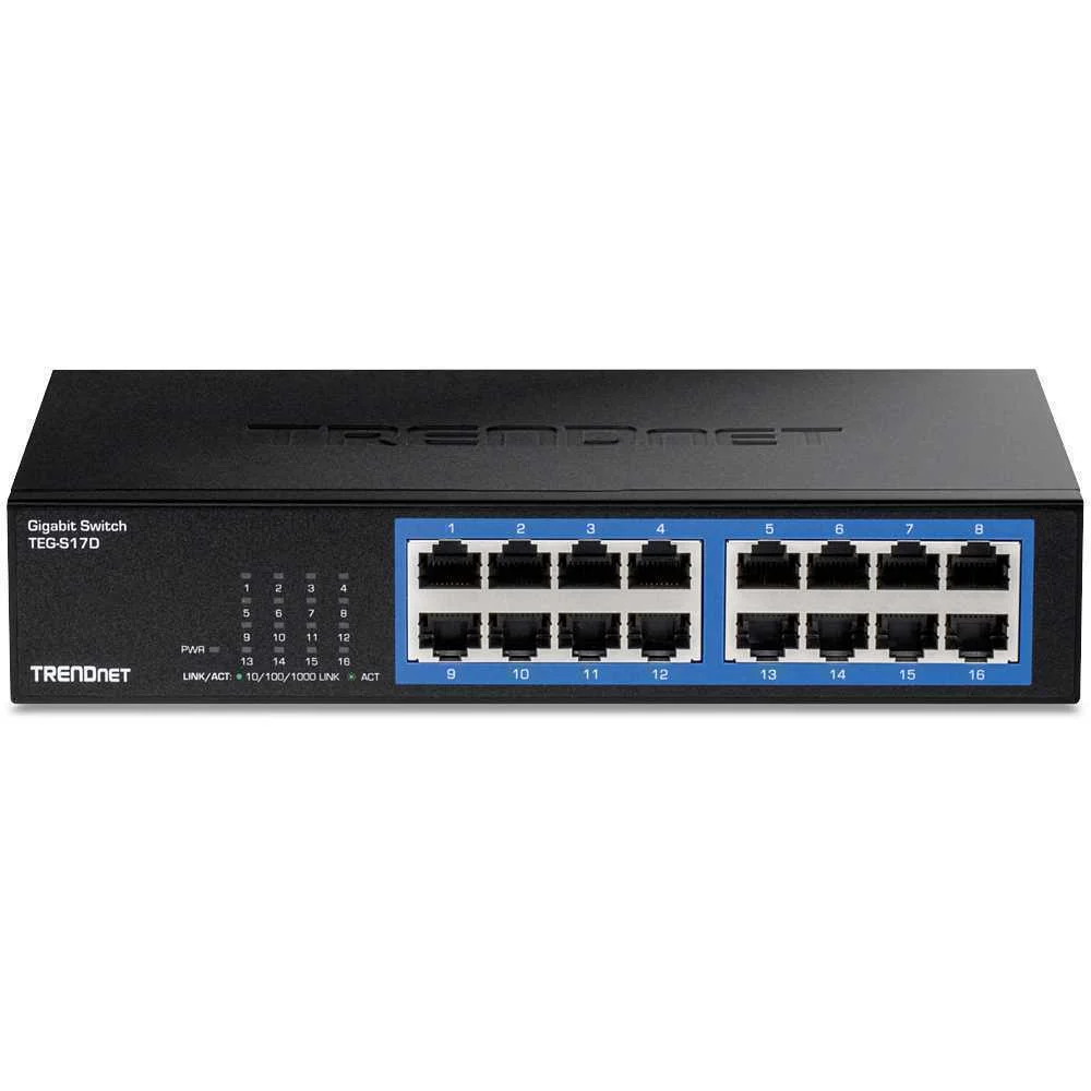 Trendnet Switch 16 Port Gbit Desktop Switch /W Metal
