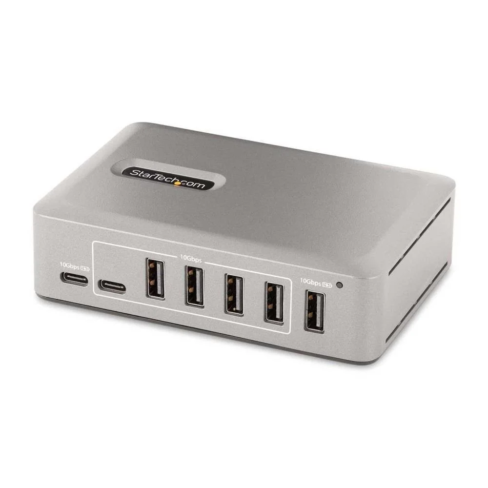 Startech.Com 10-Port Usb-C Hub, 8x Usb-A + 2x Usb-C, Self-Powered W/ 65w Power Supply, Usb 3.1 10gbp