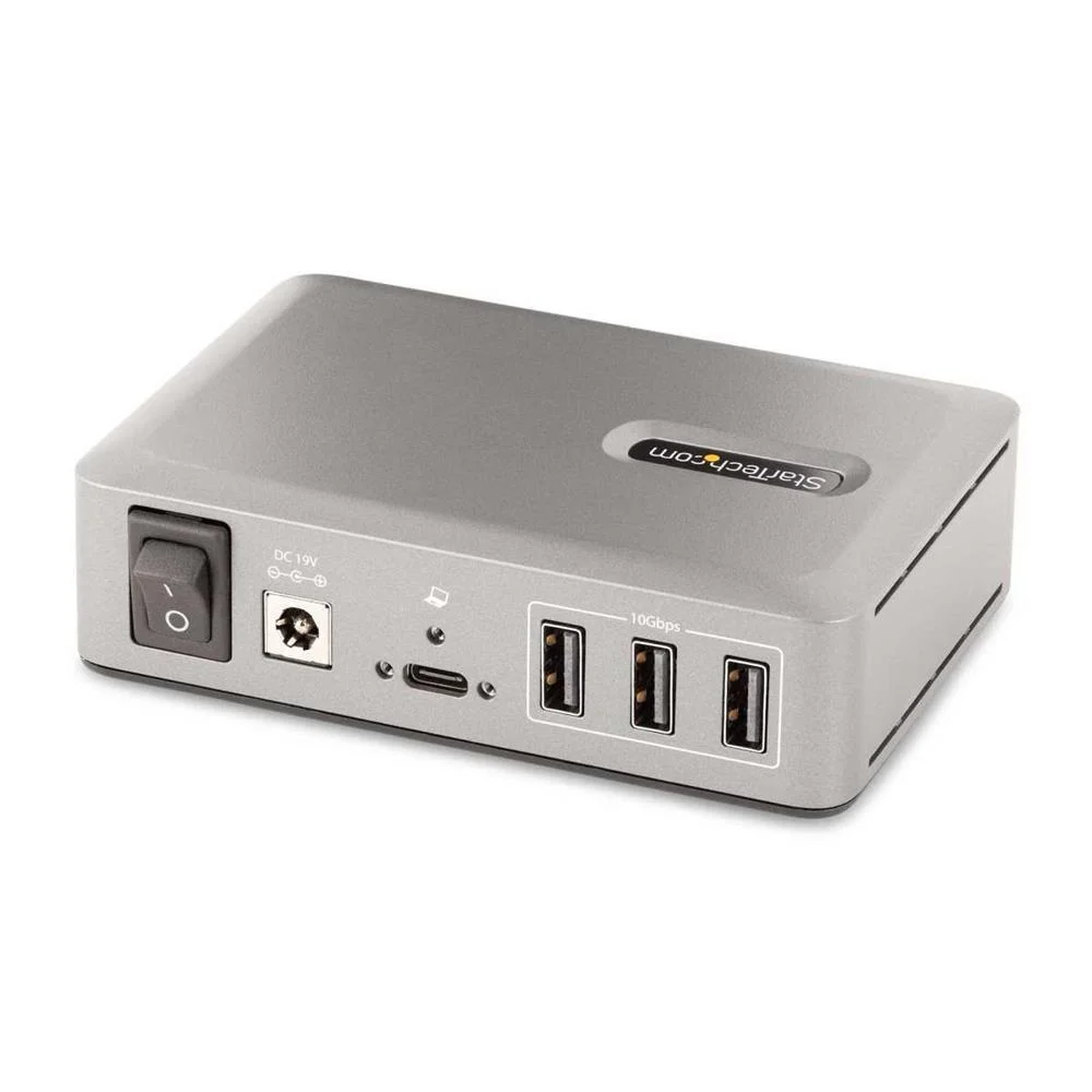 Startech.Com 10-Port Usb-C Hub, 8x Usb-A + 2x Usb-C, Self-Powered W/ 65w Power Supply, Usb 3.1 10gbp