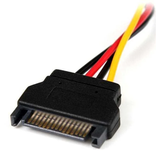 Cabo Sata Startech Lp4satafm6in Preto Macho/Macho 