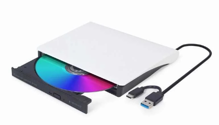 Gembird Dvd-Usb-03-Bw External Usb Dvd Drive  Black And White