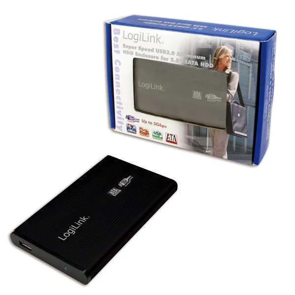 LOGILINK UA0106 CAIXA PARA DISCOS RÍGIDOS PRETO 2.