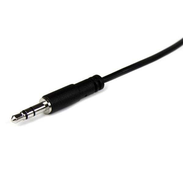 Startech.Com Mu2mmfs Cabo de Áudio 2 M 3.5mm Preto