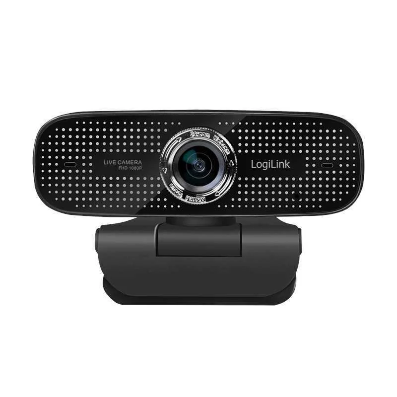 Logilink Webcam 1080p Fhd Webcam + Dual-Mikro 100&deg;   Schwarz