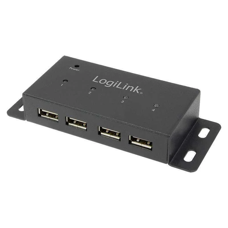 Logilink Ua0141a Hub de Interface 480 Mbit/S Preto