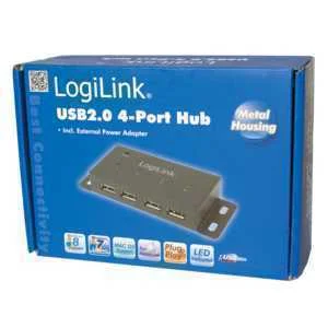 Logilink Ua0141a Hub de Interface 480 Mbit/S Preto