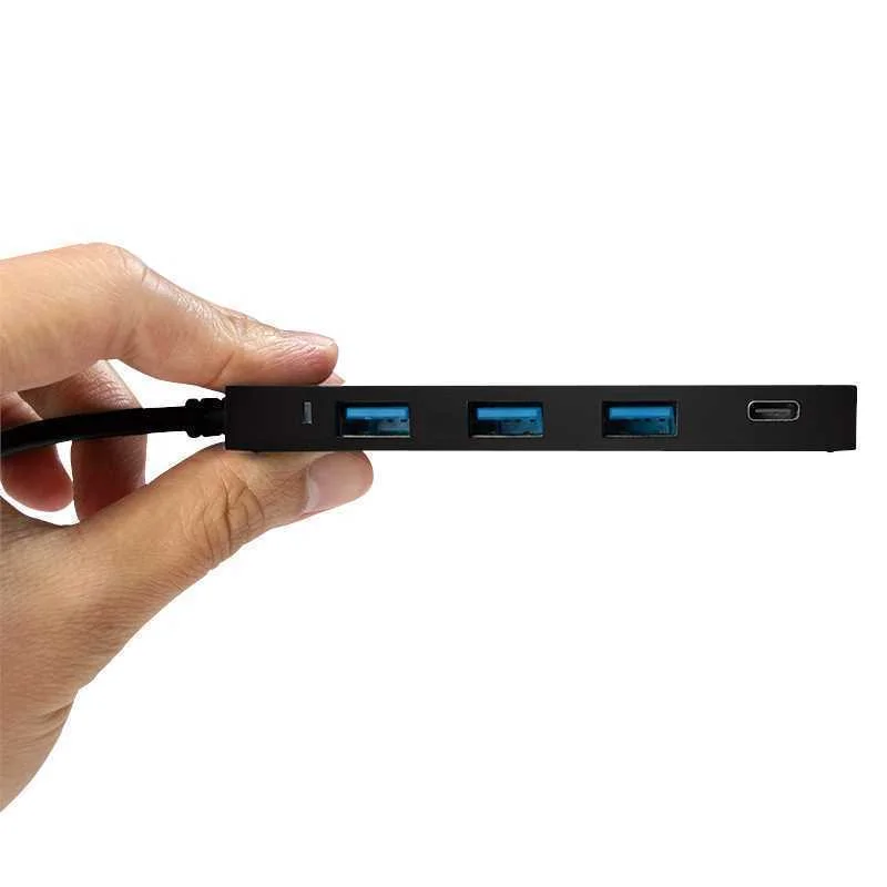 Logilink Usb 3.1 Hub 3+1-Port Type-C Schwarz