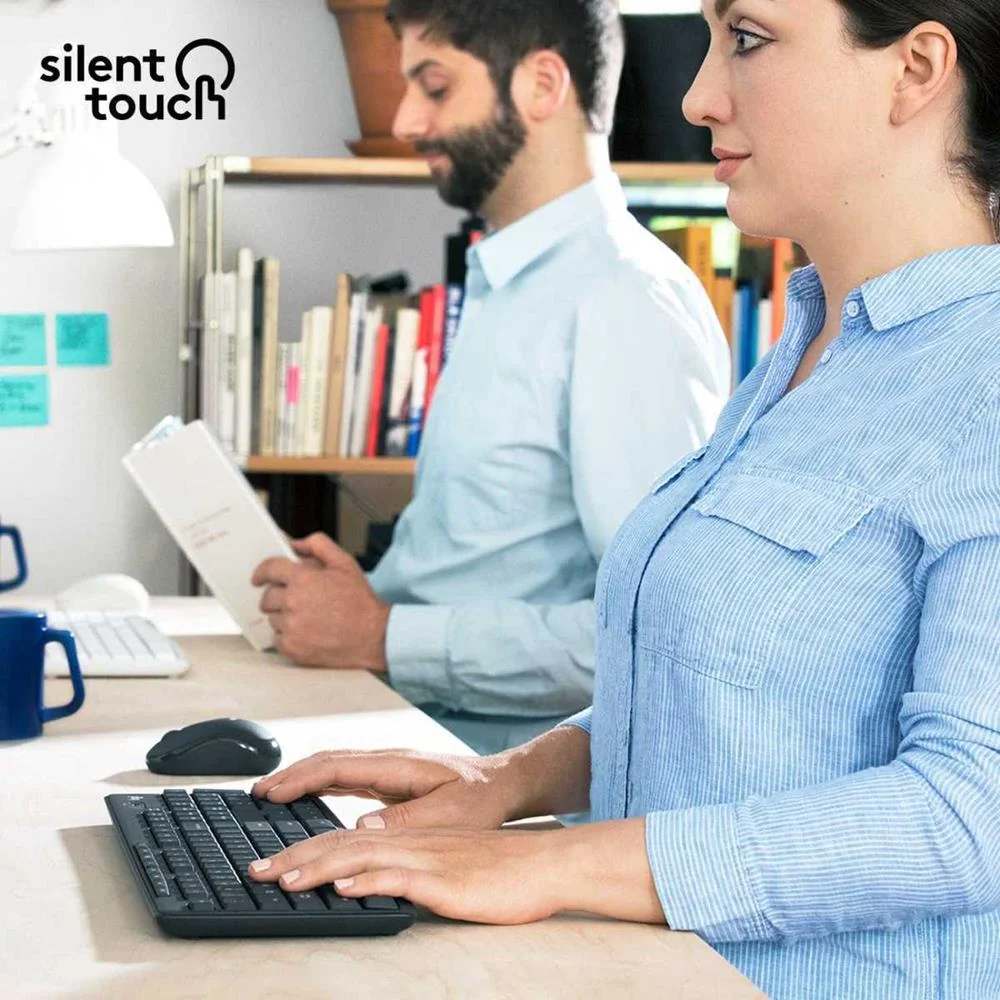 Logitech Mk295 Silent Wireless Combo Teclado Rato.