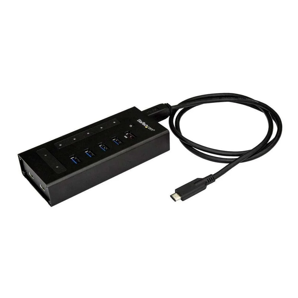 Startech.Com 7 Port Usb C Hub, Usb Type-C To 2x Usb-C/5x Usb-A, Moutable Metal Hub, Usb 3.0, Supersp