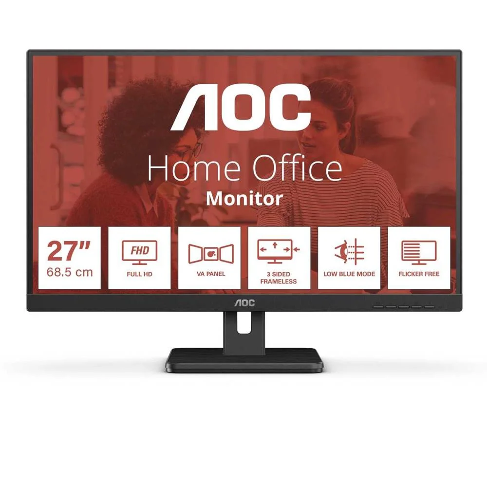Aoc 68,6cm (27")   27e3um    16:09 Hdmi+Dp+Usb  Va Black Retail