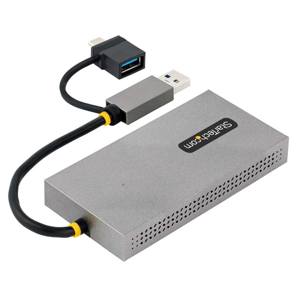 Startech.Com Usb To Dual Hdmi Adapter, Usb A/C To 2x Hdmi Monitors (1x 4k 30hz, 1x 1080p), Integrate