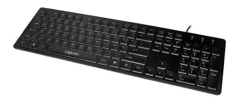 Logilink Id0138 Teclado Usb Alemão Preto