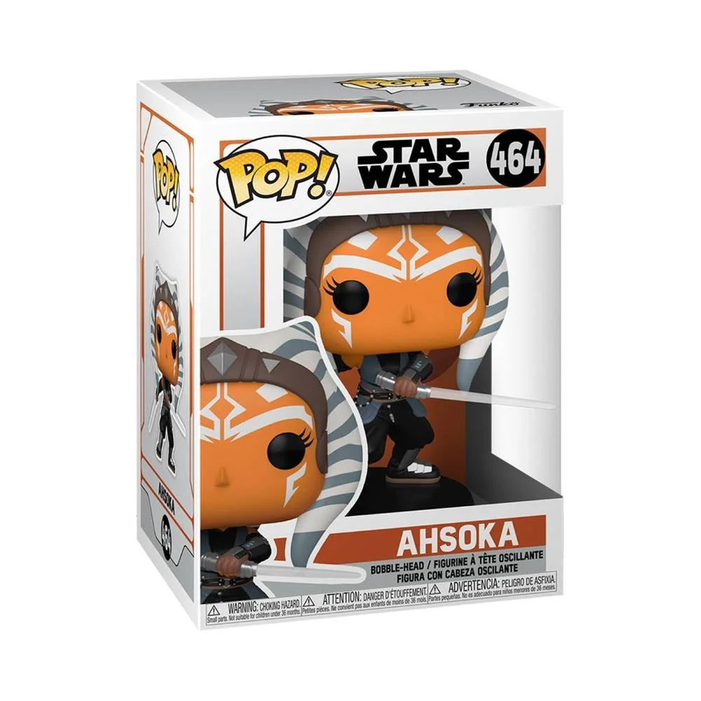 Figura Pop Star Wars Mandalorian Ahsoka With Sabe.