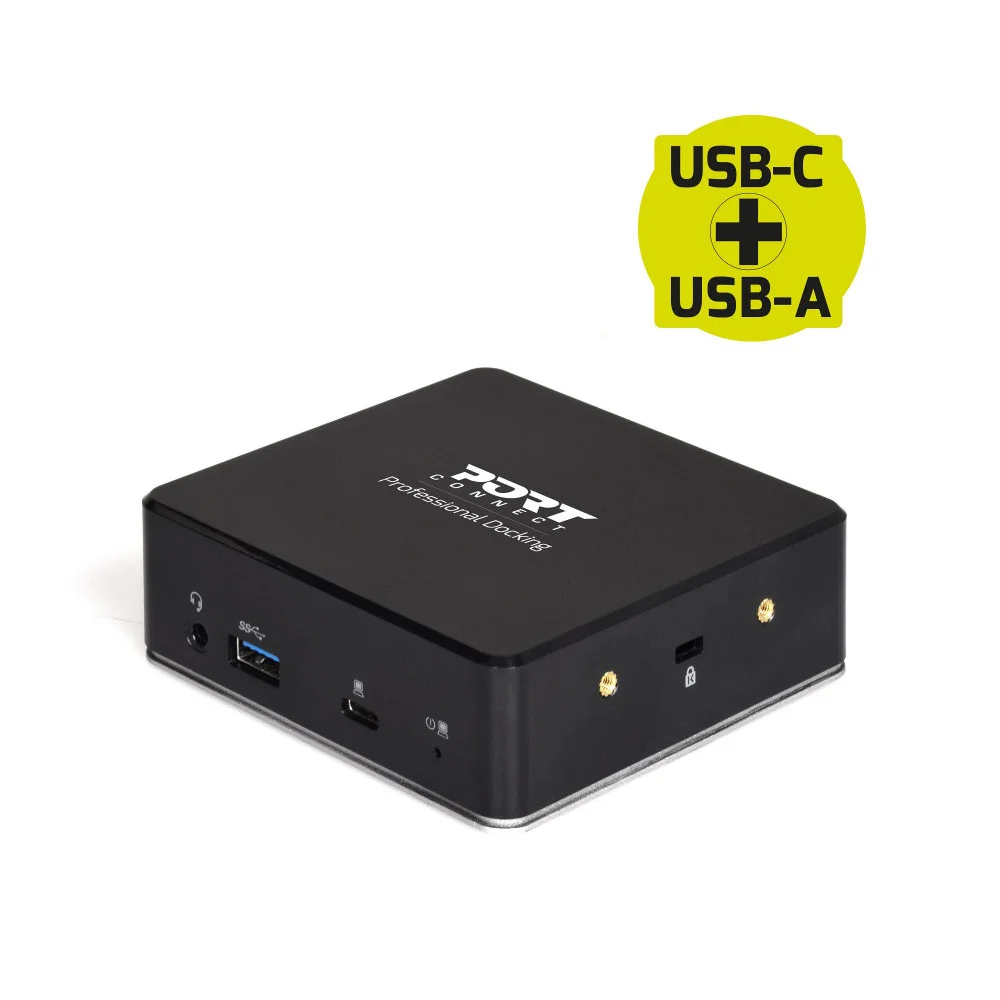 Port Designs 901908 Interface Hub Usb 3.2 Gen 1 (3.1 Gen 1) Type-C Black