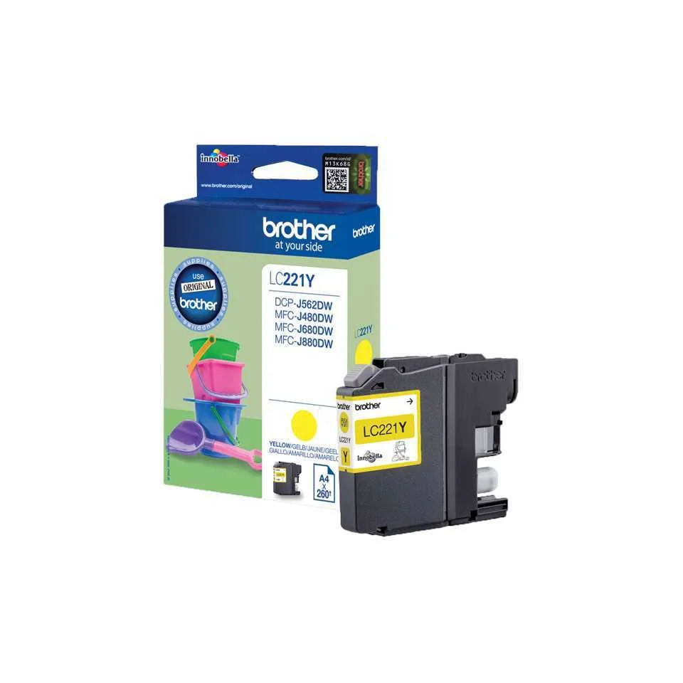Brother Lc-221y Tinteiro 1 Unidade(S) Original Am.