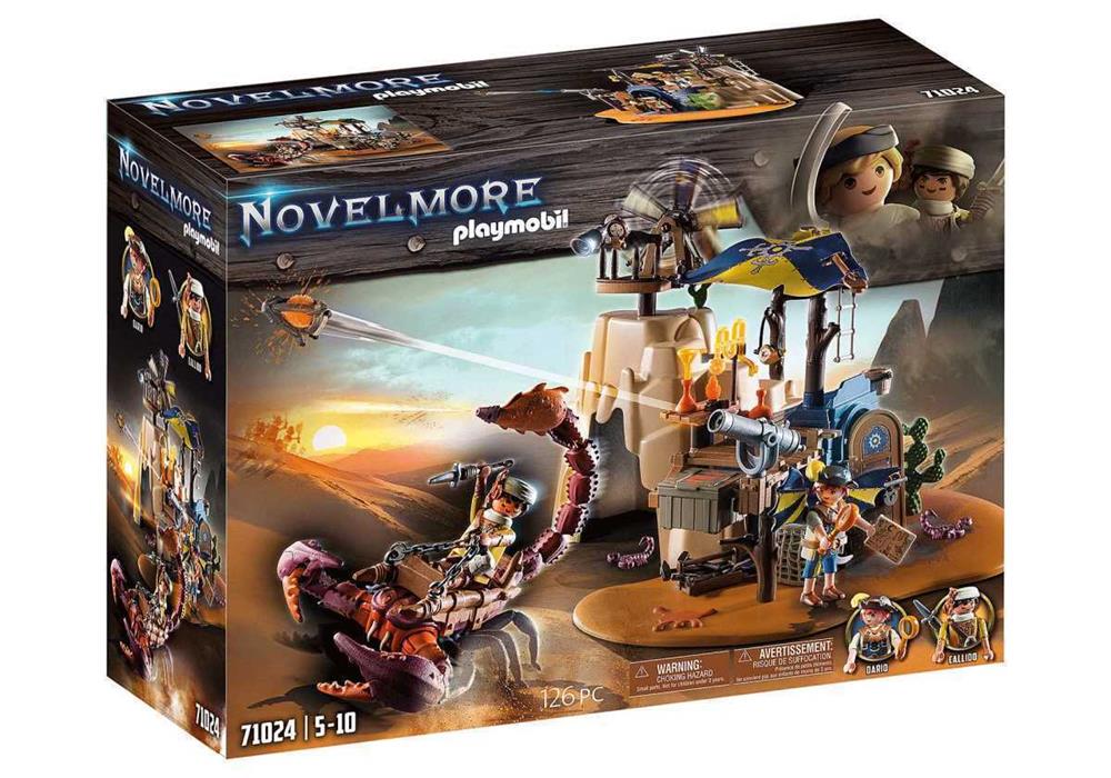 Playmobil: Sal'ahari Sands - Base Secreta do Escorpião 126 Peças  Idades 5+  Item 71024