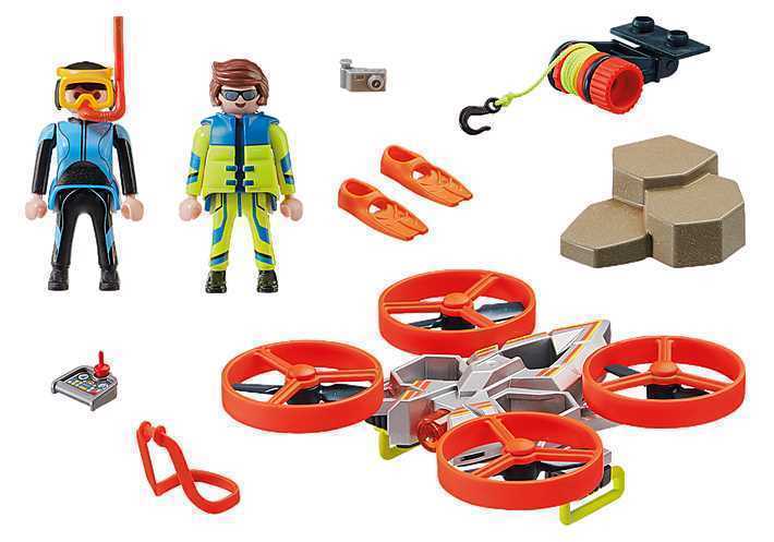 Playset Playmobil City Action Rescue Diver With R.