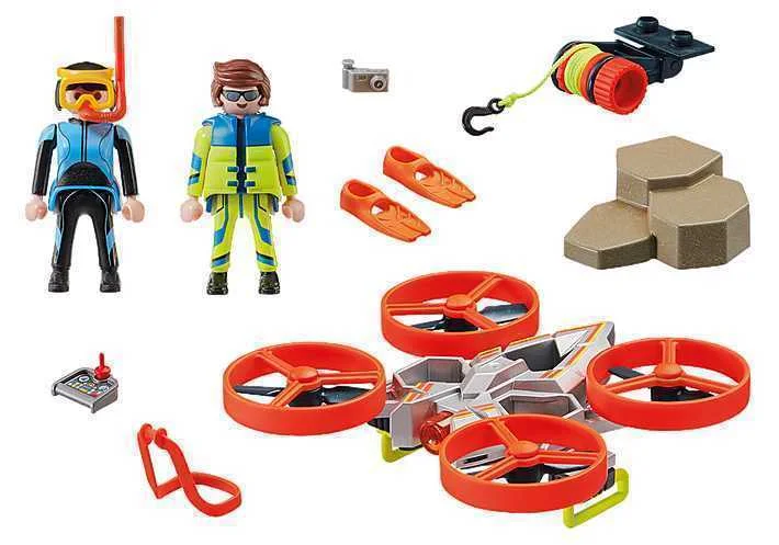 Playset Playmobil City Action Rescue Diver With R.
