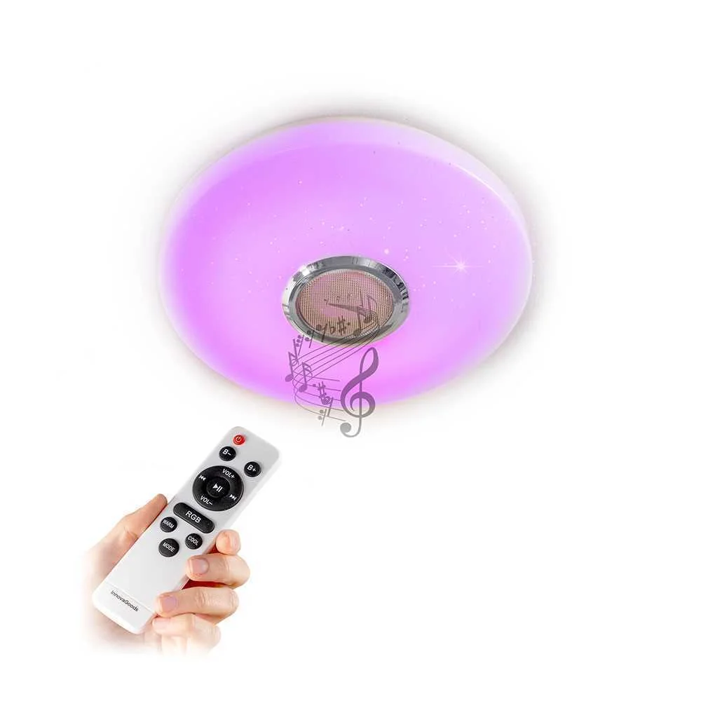 Candeeiro de Teto LED com Altavoz Lumavox V010368.