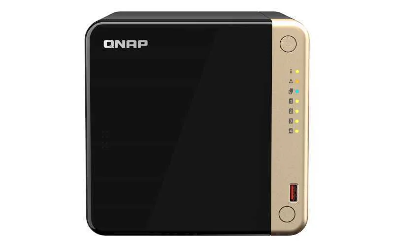 Nas Ts-464 4 Bay Tower Intel Celeron N5095 8gb Ddr4 Qts Preto - Qnap