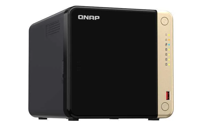 Nas Ts-464 4 Bay Tower Intel Celeron N5095 8gb Ddr4 Qts Preto - Qnap