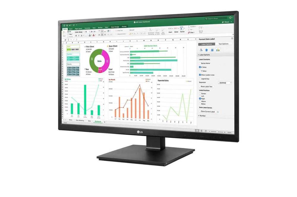 Monitor IPS 23.8" 27BN55UP-B Full HD Preto - LG