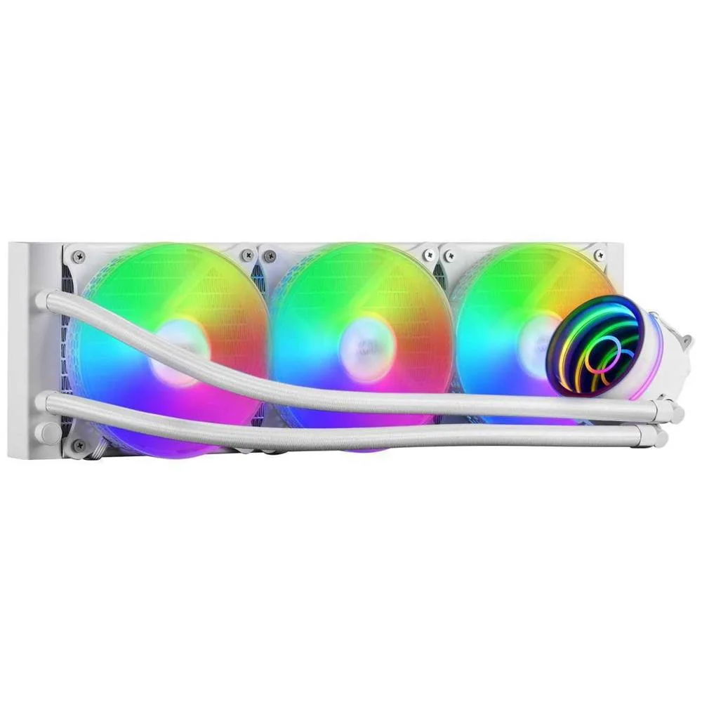 Cooler Mars Gaming Ml-One360 Watercooling Aio, 3x12cm Frgb Fan, Infinity Mirror, White