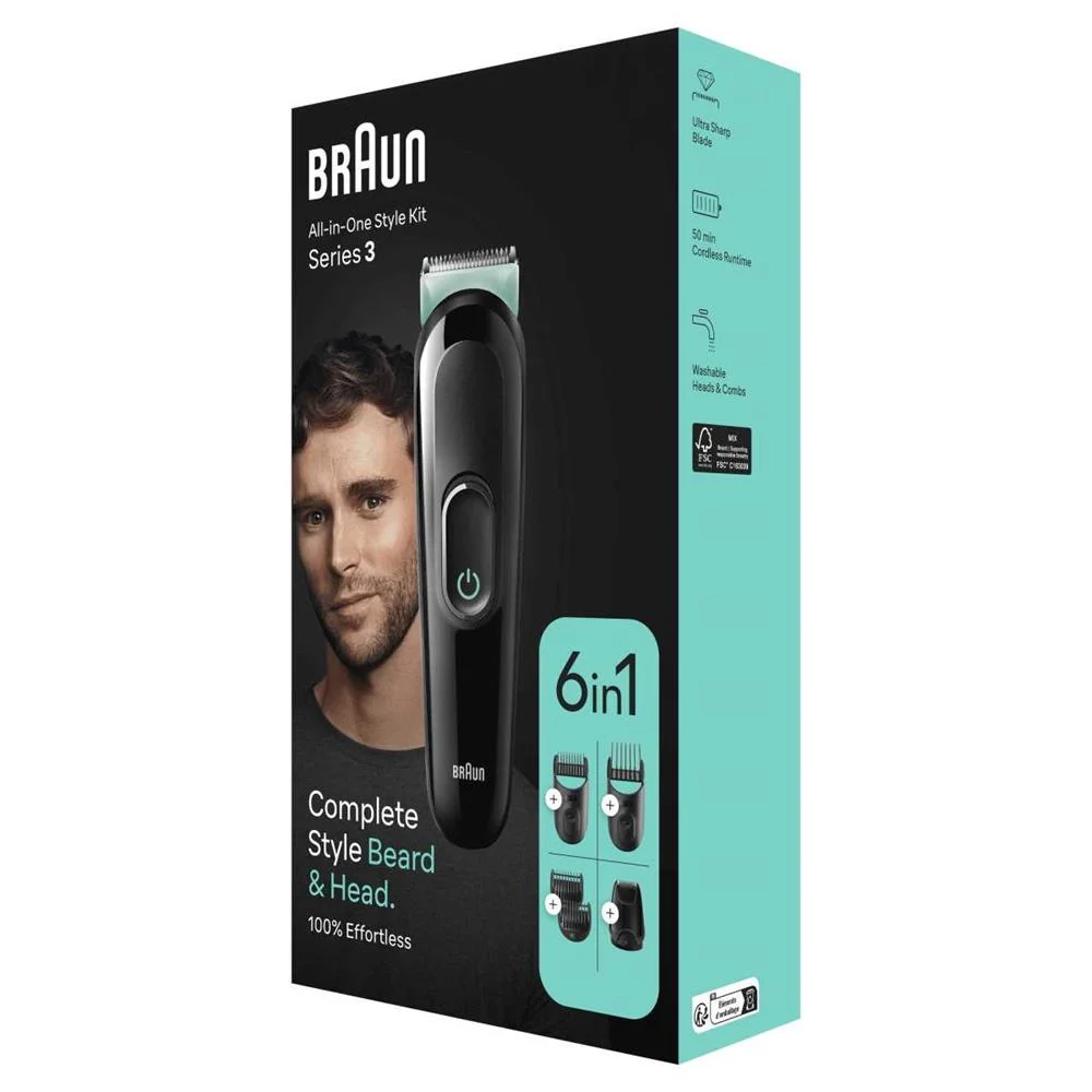 Aparador de Cabelo Braun Series 3 All-In-One Mgk3411