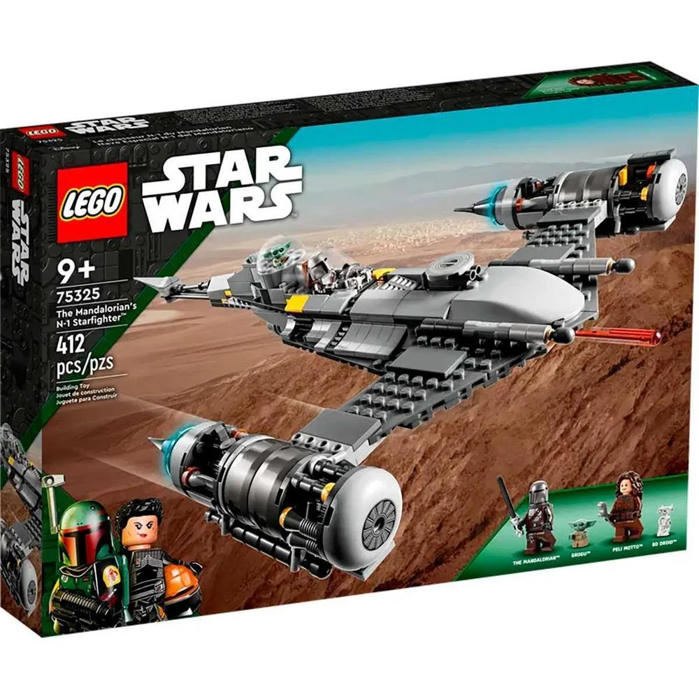 Lego Star Wars: o Starfighter N-1 do Mandalorian | Idades 9+ | 412 Peças | Item 75325