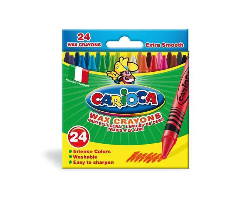 Caja 24 Ceras Pastel Carioca 42366