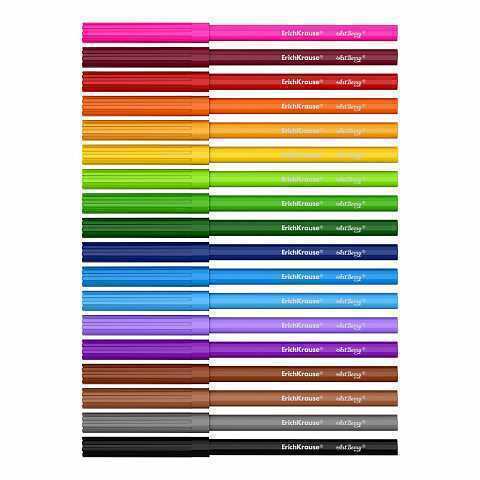 Caja 18 Rotuladores Super Lavables Colores Surtidos Artberry 33051