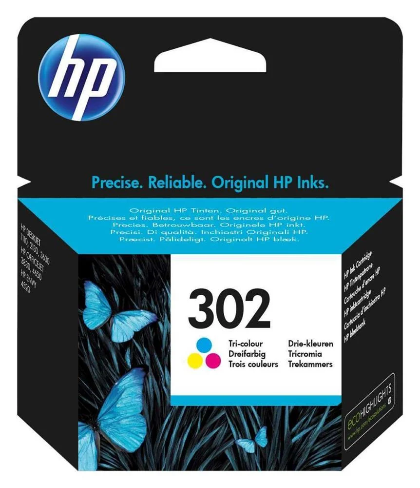 HP TINTEIRO ORIGINAL 302 TRICOLOR