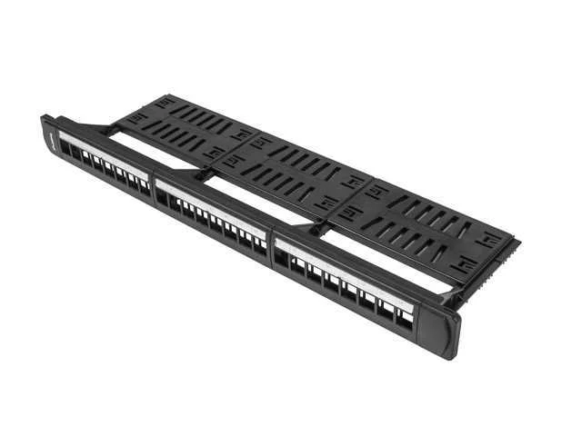 Patch Panel Lanberg 24 Puertos 1u Rack 19 Organiz.