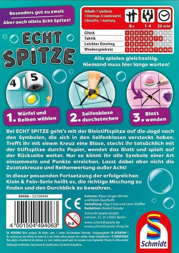 Schmidt Spiele 49406 Jogo de Dados