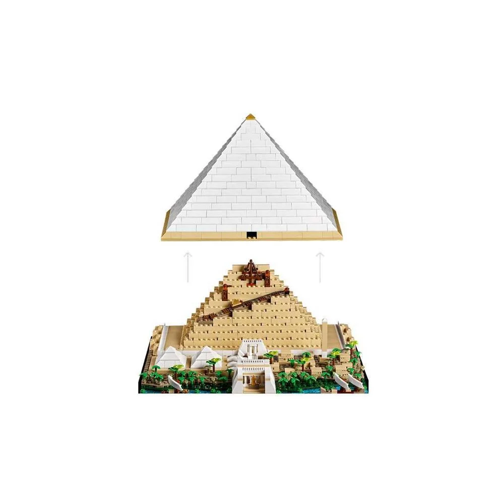 Lego Architecture: Grande Pirâmide de Gizé | Idades 18+ | 1476 Peças | Item 21058