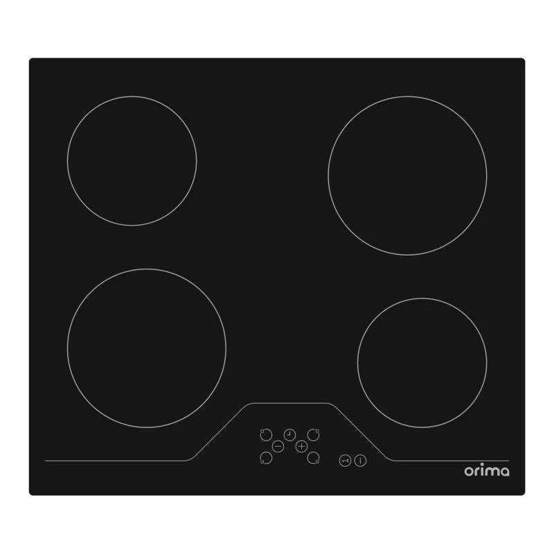 60cm Ceramic Hob With 4 Zones (Black) - Orima