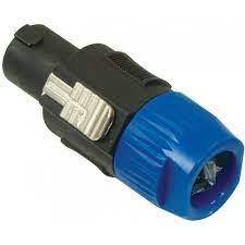 Conector Speaker 4-Pin Macho Pvc Negro